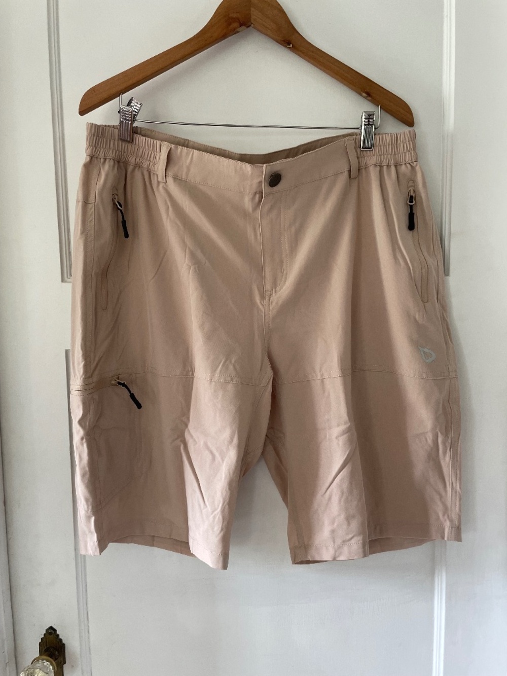 Baleaf Shorts Mens XL Khaki Cargo Hiking Camp Mountain Biking Quick Dry Summer
